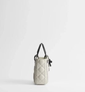 Dior Or Mini Lady Dior Bag with Chain - Image 2