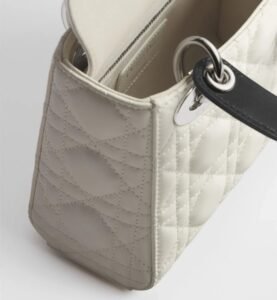 Dior Or Mini Lady Dior Bag with Chain - Image 4