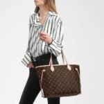 Louis Vuitton Neverfull Mm Bag Beige - Image 4