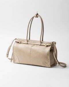 Prada Bonnie large leather handbag - Image 11