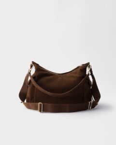 Large Prada Explore Suede Bag - Image 3