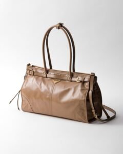Prada Bonnie large leather handbag - Image 3