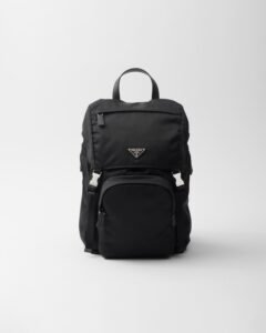 Re-Nylon And Saffiano Leather Backpack - Image 5