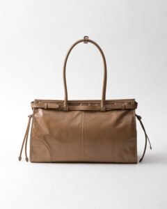 Prada Bonnie large leather handbag - Image 4