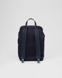 Re-Nylon And Saffiano Leather Backpack - Image 4