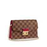 Louis Vuitton Croisette Chain Wallet Scarlet Red