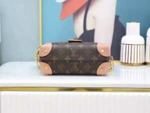 Louis Vuitton Petite Malle Souple Peach - Image 8