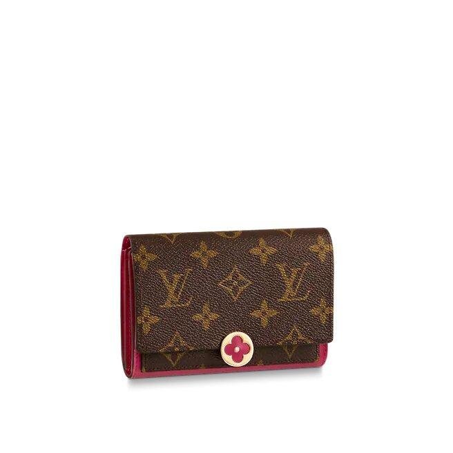 oiioiy_bd170439-e8b7-4cd0-9734-b9239a44861a.jpg Louis Vuitton Flore Compact Wallet Fushia - Image 1