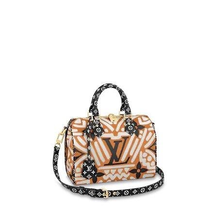 ujyhthg_dab72cb1-f9f6-4241-8feb-fbeaa5fb124e.jpg Louis Vuitton Crafty Speedy BandouliÈre 25 Caramel - Image 1